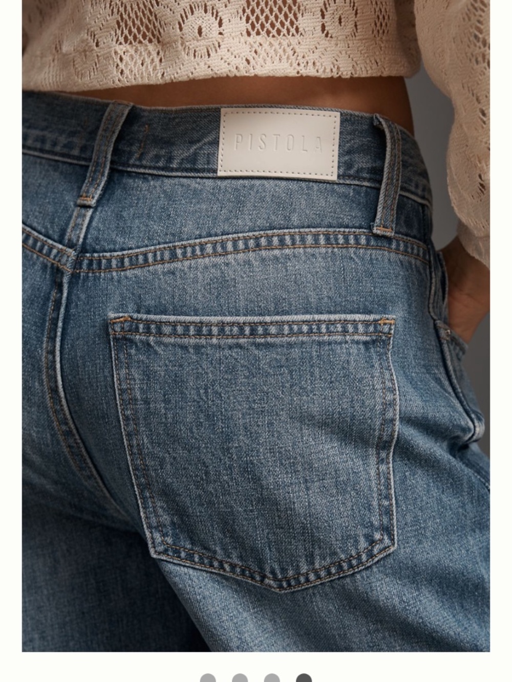 Pistola Kacey Mid - Rise Cuffed Relaxed Tapered Jeans